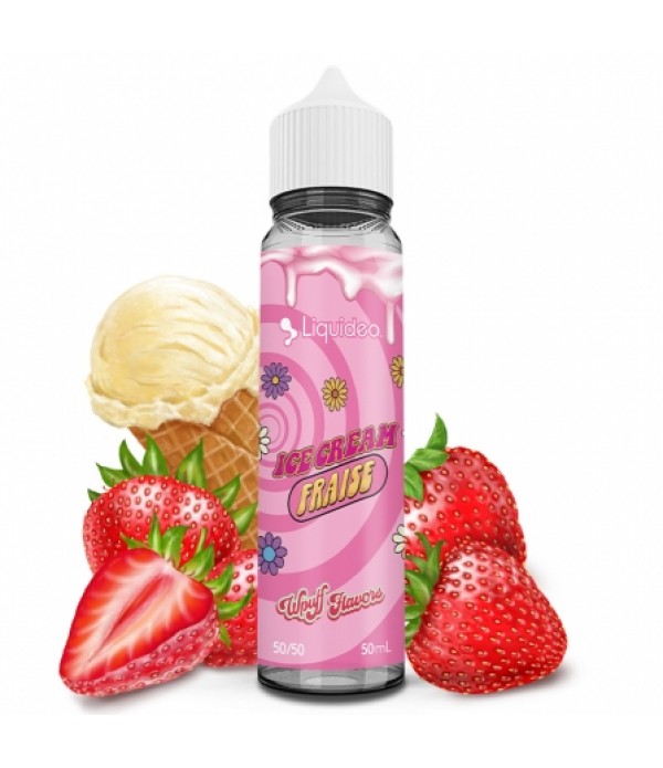 E liquide Ice Cream Fraise Wpuff Flavors 50ml