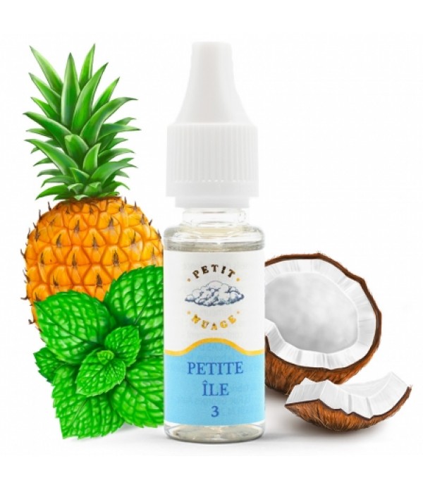 E liquide Petite Île Petit Nuage | Noix de coco Ananas Menthe verte