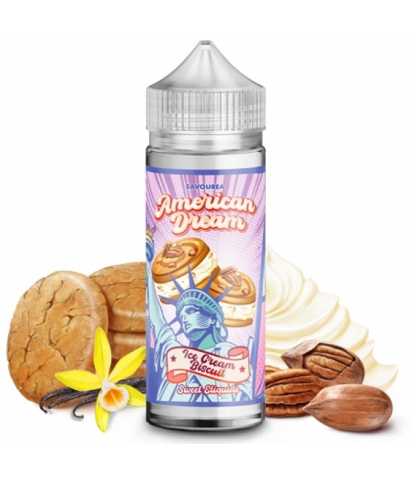 E liquide Ice Cream Biscuit American Dream 50ml / 100ml