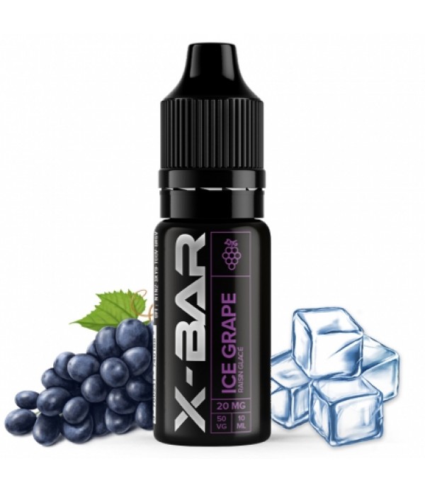 E liquide Ice Grape Sels de nicotine X-Bar | Raisi...