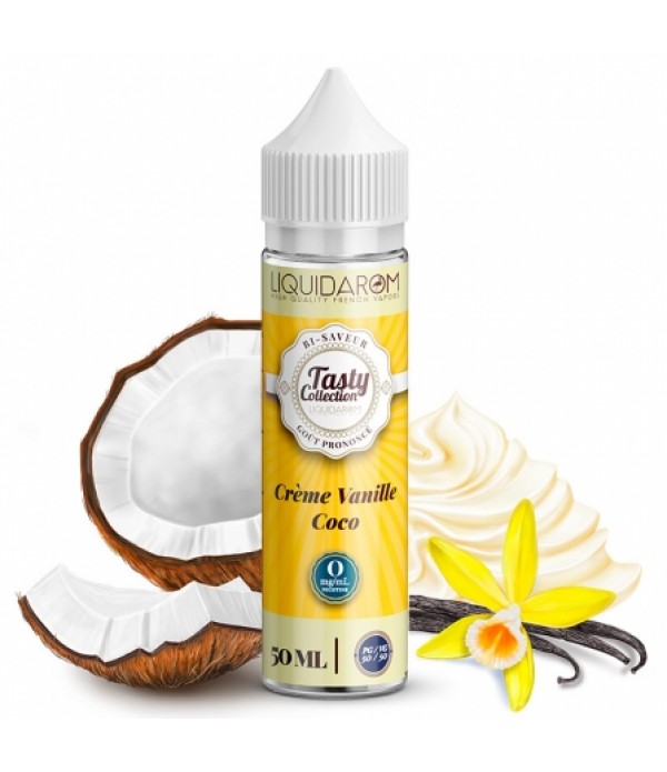 E liquide Crème Vanille Coco Tasty Collection 50m...