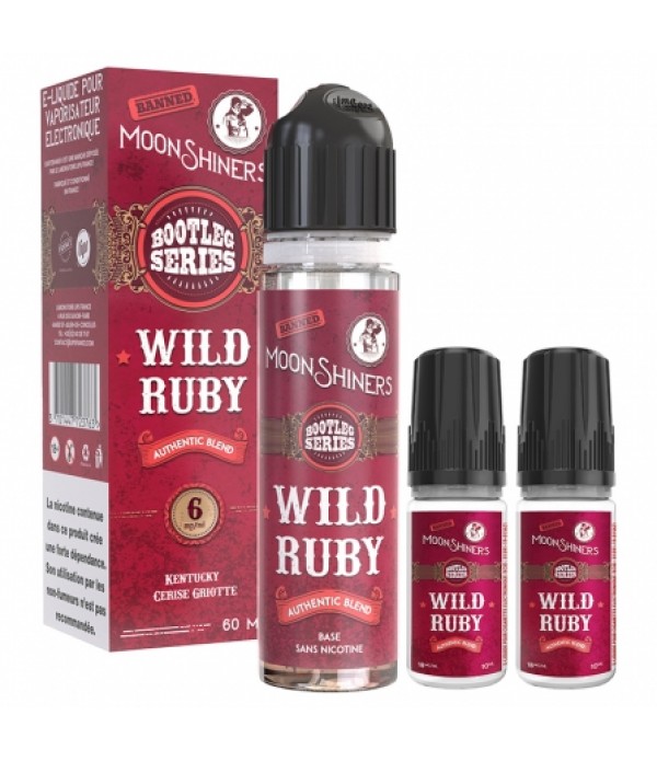 E liquide Wild Ruby Authentic Blend Easy2Shake Moonshiners 60ml