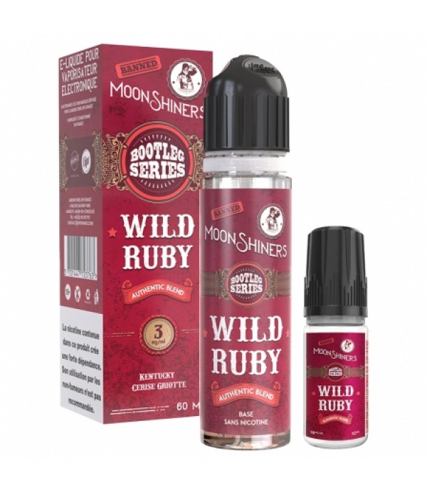 E liquide Wild Ruby Authentic Blend Easy2Shake Moonshiners 60ml