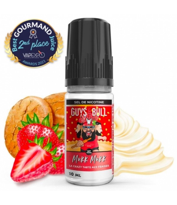 E liquide La Crazy Tarte aux fraises Sel de Nicotine Guys & Bull | Sel de Nicotine