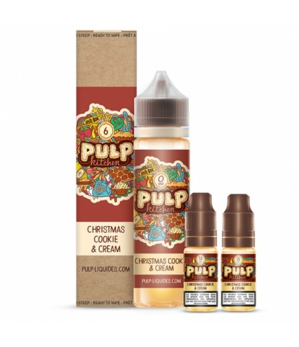 E liquide Pack 60ml Christmas Cookie & Cream PULP Kitchen | Cookie Epices