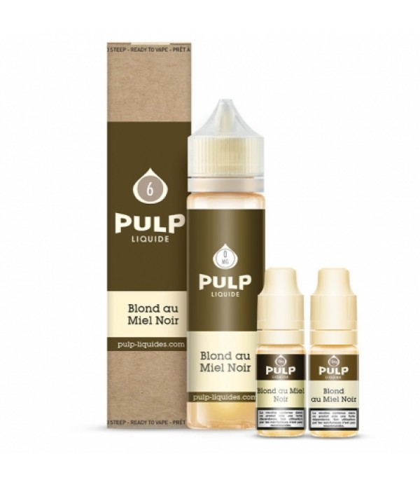 E liquide Pack 60ml Blond au Miel Noir PULP | Tabac blond Miel Fruits à coque