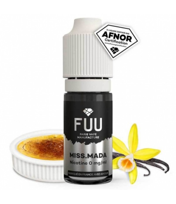 E liquide Miss Mada Silver FUU | Crème brûlée Vanille