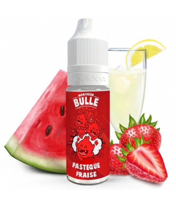 E liquide Pastèque Fraise Monsieur Bulle Liquideo | Limonade Pastèque Fraise