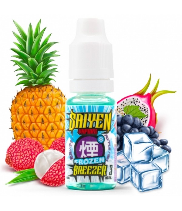 E liquide Frozen Breezer Saiyen Vapors | Fruit du dragon Litchi Raisin Ananas Frais