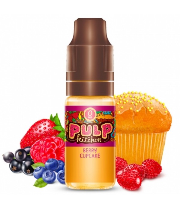 Soldes 3,25€ - E liquide Berry Cupcake PULP Kitchen | Gâteau Fruits rouges pas cher