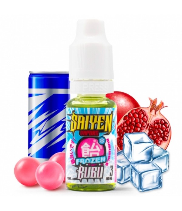 Soldes E liquide Frozen Bübü Saiyen Vapors | Bubble gum Boisson énergisante Grenade Frais