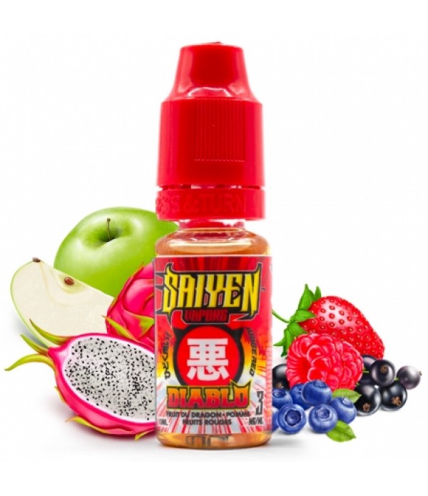 E liquide Diablo Saiyen Vapors | Fruit du dragon Pomme Fruits rouges