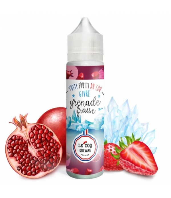 Soldes E liquide Grenade Fraise Givré Le Coq Qui Vape 50ml