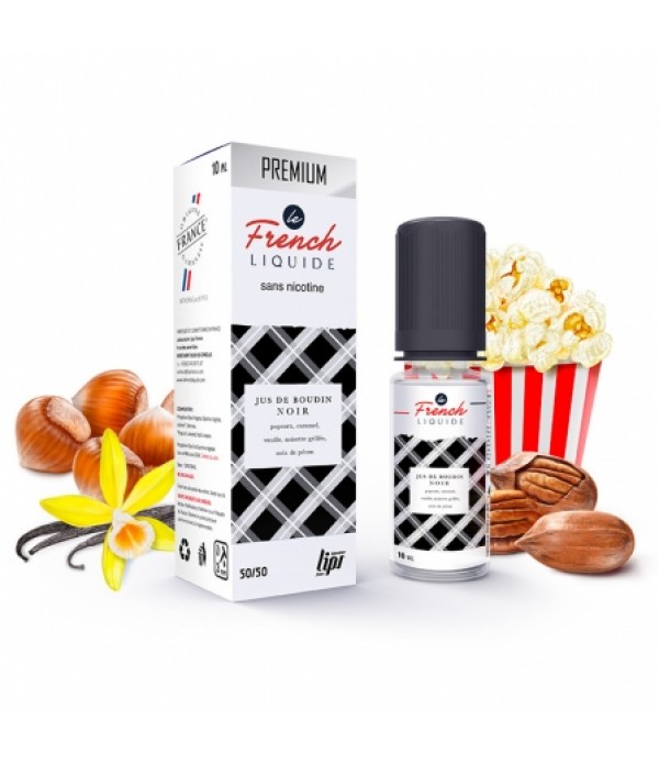 E liquide Jus de Boudin Noir Le French Liquide | Vanille Noisette Noix de pécan Pop corn