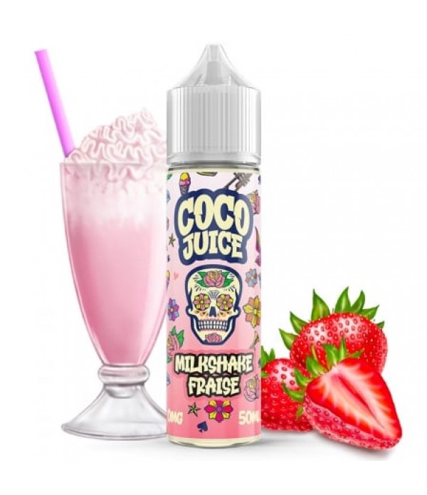 E liquide Milkshake Fraise Coco Juice 50ml