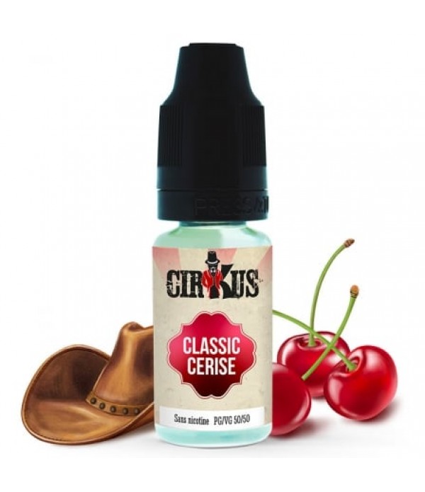 Soldes 2,95€ - E liquide Classic Cerise Cirkus | Tabac Cerise pas cher