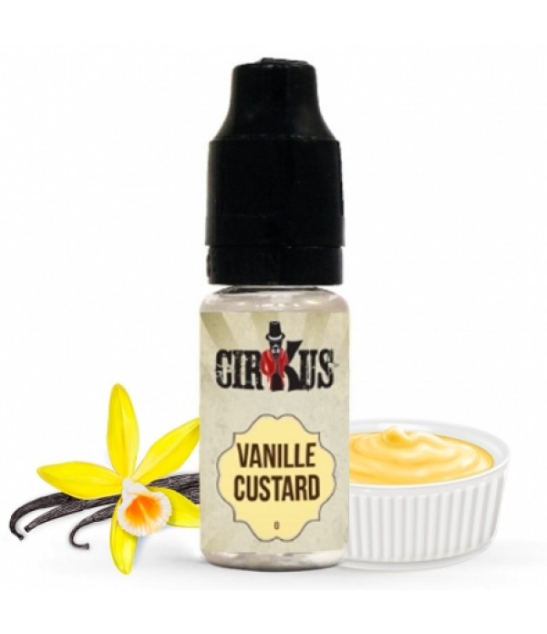 Soldes 2,95€ - E liquide Vanille Custard Cirkus | Vanille Custard pas cher