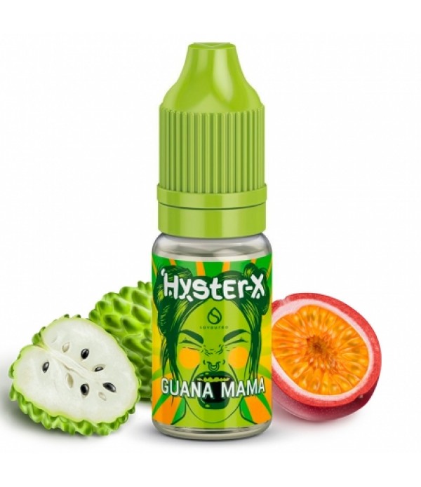 Soldes 3,54€ - E liquide Guana Mama Hyster-X | Corossol Fruits de la passion pas cher