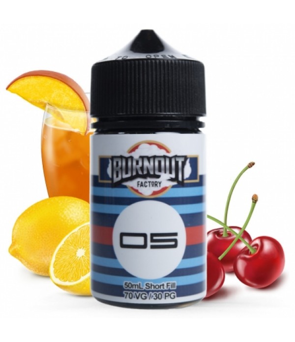 Soldes 9,45€ - E liquide 5 Cherry Iced Tea Burnout 50ml pas cher