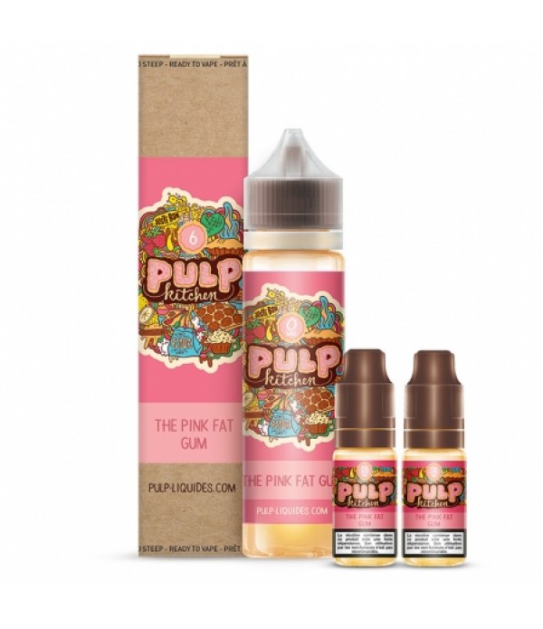 Soldes 11,45€ - E liquide Pack 60ml The Pink Fat Gum PULP Kitchen | Bubble Gum pas cher