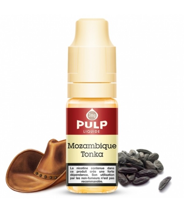 Soldes 2,95€ - E liquide Mozambique Tonka Pulp | Tabac blond Fèves de tonka pas cher