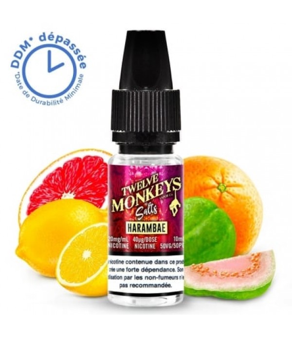 Soldes 2,36€ - E liquide DDM Dépassée Harambae Sels de nicotine Twelve Monkeys | Sel de Nicotine pas cher